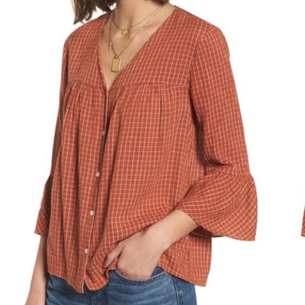Madewell Veranda Bell Sleeve shirt